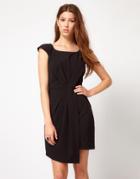 Ax Paris Drape Wrap Dress - Black