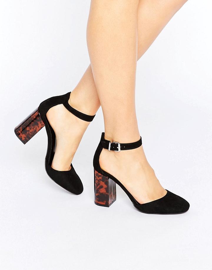 New Look Tortoise Block Heel - Black