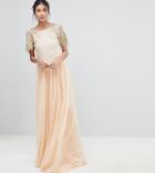Virgos Lounge Tall Lena Maxi Dress With Embellishment - Pink