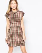 Wal G Skater Dress In Check