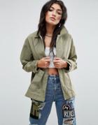 Asos Washed Jacket - Green