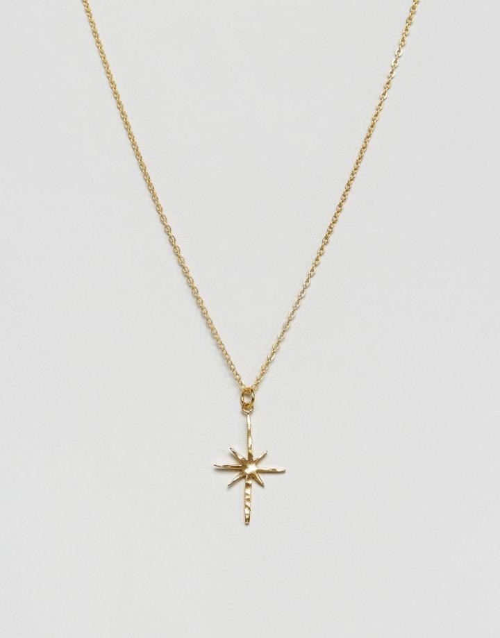 Ottoman Hands Star Necklace - Gold