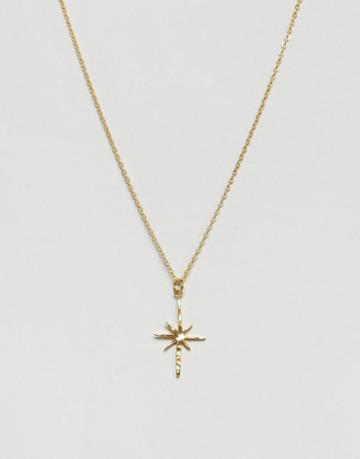 Ottoman Hands Star Necklace - Gold