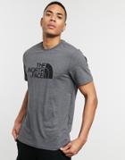 The North Face Easy T-shirt In Gray-grey