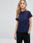 Mango Jersey Polo Shirt - Navy