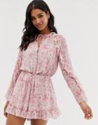 Allsaints Flora Rosa Romper - Pink