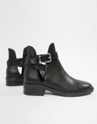 Raid Luisa Black Metal Tipped Ankle Boots - Black