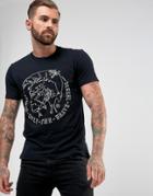 Diesel T-edward Embroidered Patch T-shirt - Black