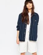 Bethnals Tommy Pinstriped Relaxed Denim Jacket - Multi
