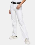 Topshop 90s Flared Jeans In White