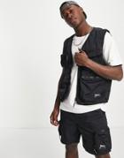 River Island Utility Prolific Vest In Black - Part Of A Set