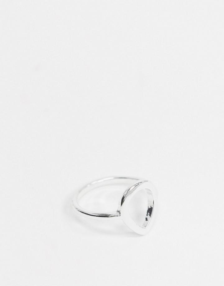 Saint Lola Silver Plated Tear Drop Detail Ring
