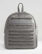 Yoki Fashion Chain Backpack - Gray
