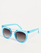 Jeepers Peepers Chunky Frame Sunglasses-blues