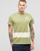 Playground Logo Team P Stripe T-shirt - Green