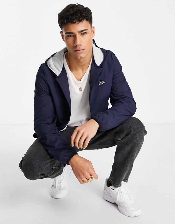 Lacoste Sport Hooded Jacket-navy