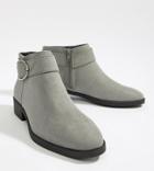 New Look Buckle Detail Ankle Boot
