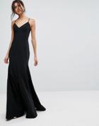 C/meo Collective Right Now Full Length Gown Dress - Black