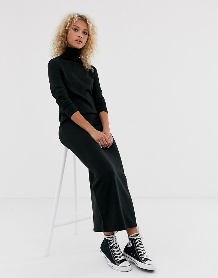 Brave Soul Toulouse Maxi Dress With Roll Neck