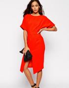 Asos Tall Wiggle Dress With Split Front