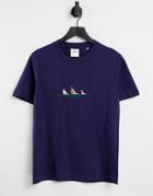 Parlez Frers Embroidered T-shirt In Navy