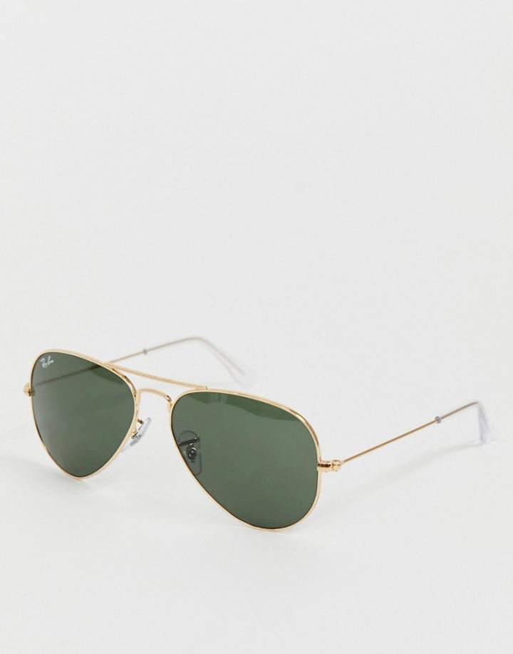 Ray-ban Aviator Sunglasses 0rb3025-gold