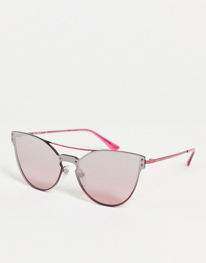 Vogue Oversized Cat Eye Sunglasses-pink