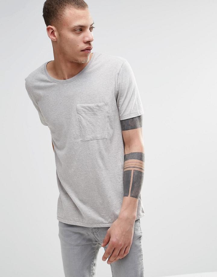 Nudie Jeans One Pocket T-shirt - Antracite