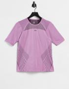 Under Armour Training Rush Seamless Short Sleeve T-shirt In Pink