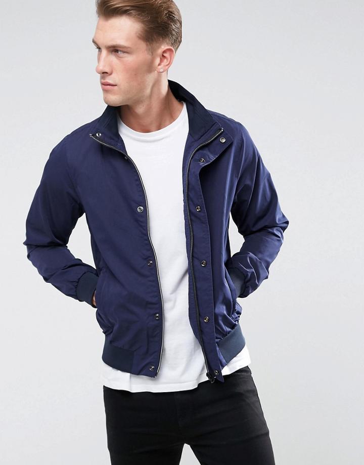 Scotch And Soda Classic Bomber Jacket - Navy