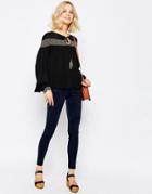 First And I Blau Leggings - Navy
