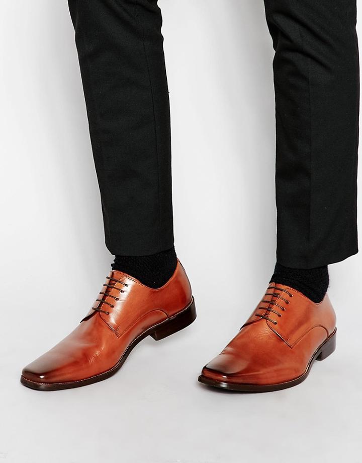Dune Leather Alphabet Shoes - Tan