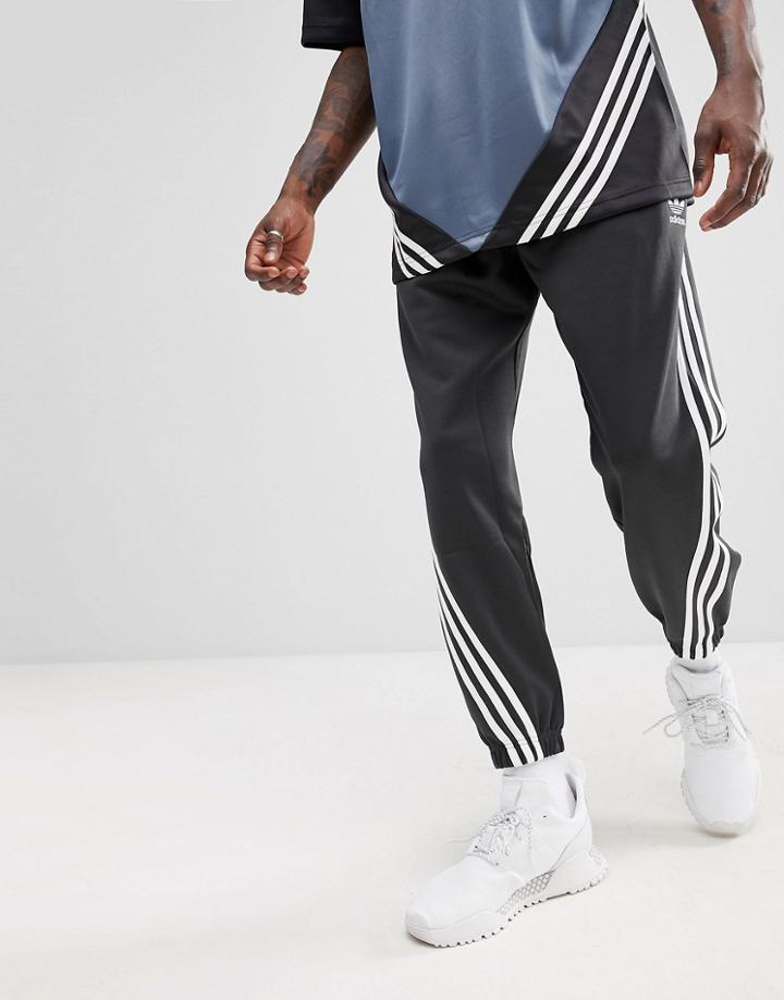 Adidas Originals Nova Wrap Around Joggers In Black Ce4806 - Black