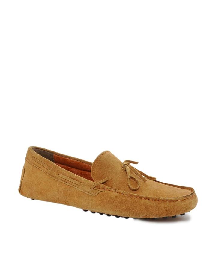 Asos Driving Shoes In Suede