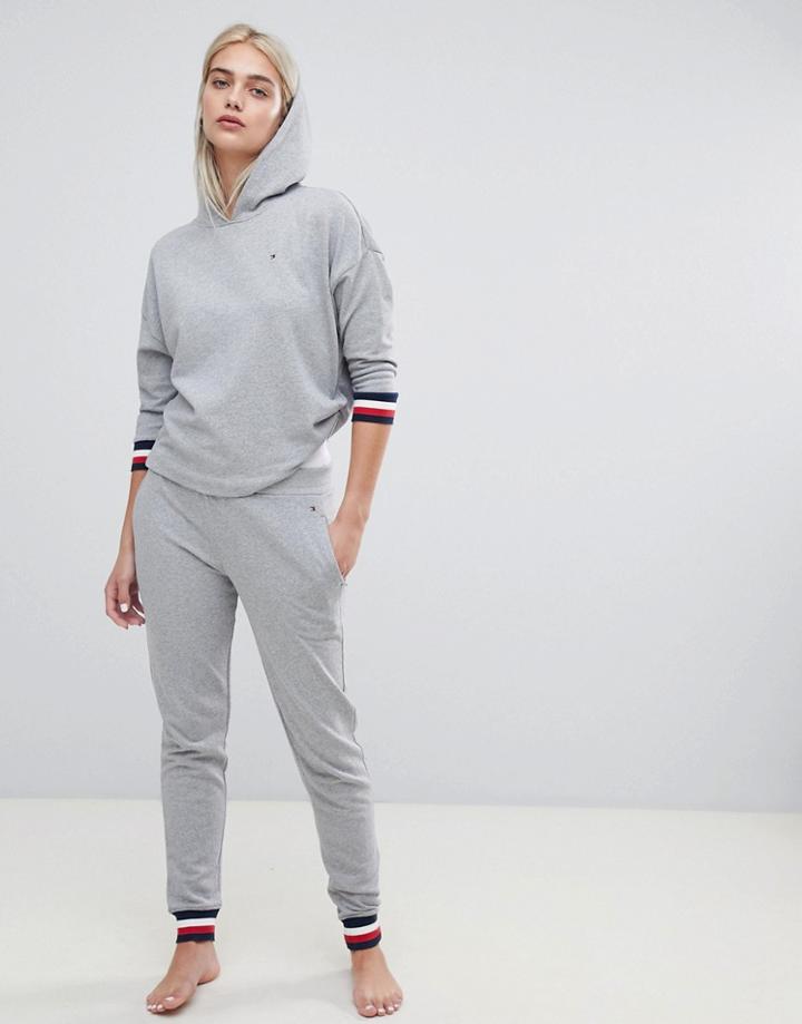 Tommy Hilfiger Eco Fresh Modern Stripe Track Pant - Gray