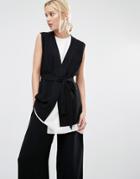 Gestuz Justine Vest With Self Tie - Black