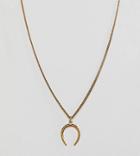 Regal Rose Betsy Gold Plated Lucky Horse Shoe Pendant Necklace - Gold