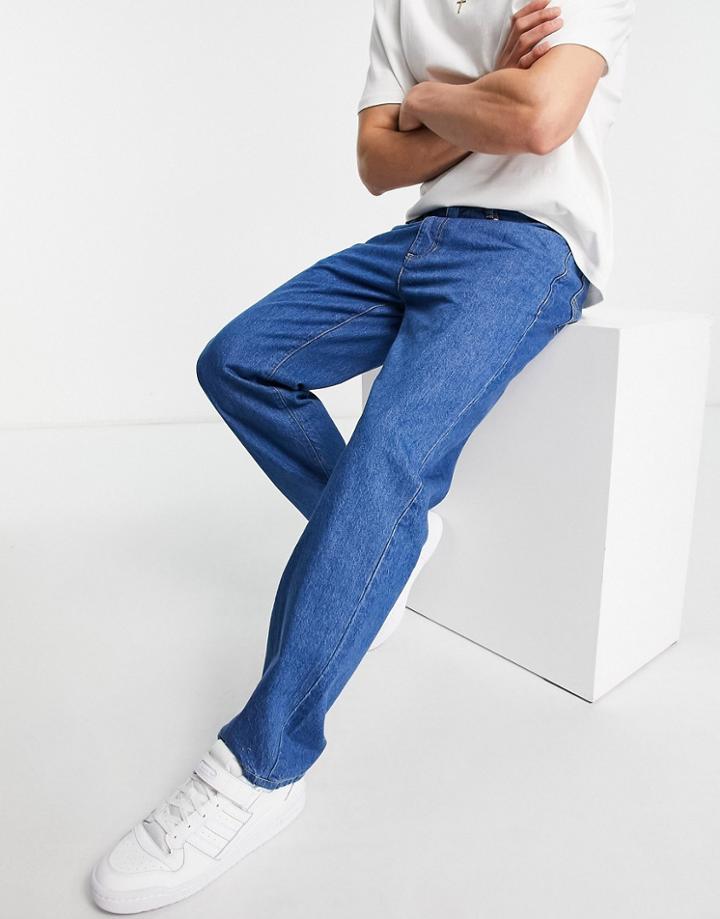 Stan Ray 5 Pocket Straight Denim Jeans In Blue