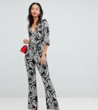 Parisian Tall Paisley Print Jumpsuit-multi