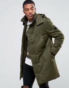 Religion Parka With Packable Peaked Hood - Green