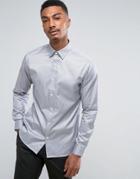 Selected Homme Slim Easy Iron Smart Shirt - Gray