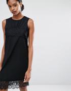 Yas Talla Sleeveless Lace Dress - Black