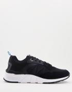 Jack & Jones Mesh Panel Sneakers With Chunky Sole In Black