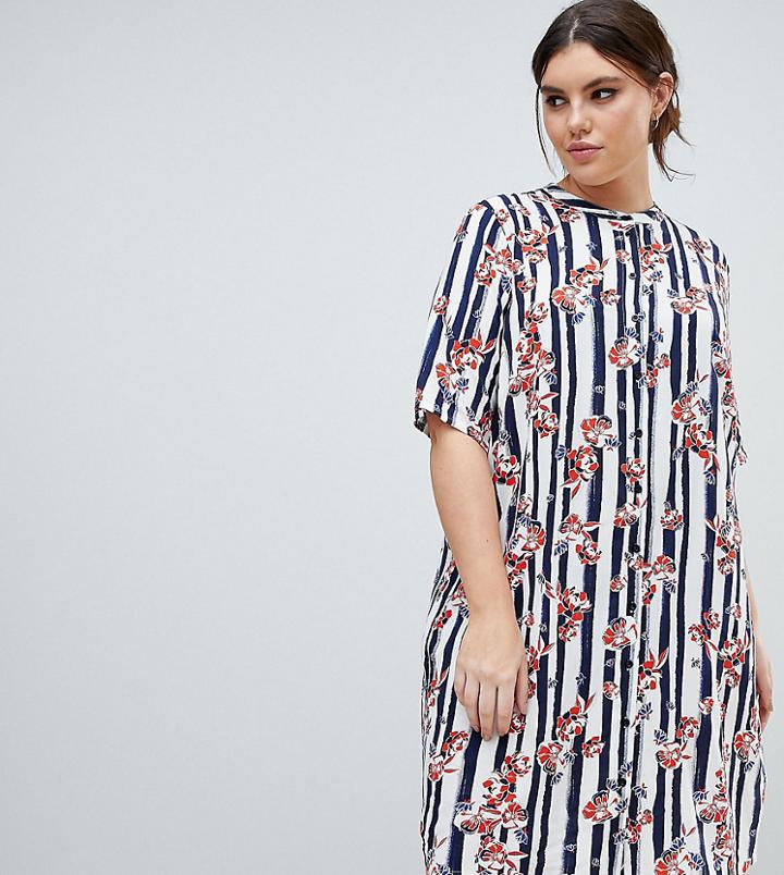 Junarose Graphic Print Shift Dress - Multi