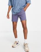New Look Slim Fit Chino Shorts In Blue