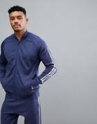 Adidas Athletics Knitted Bomber In Navy Cw1405 - Navy