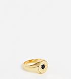Reclaimed Vintage Inspired 14k Signet Ring With Star-gold