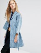 Ganni Denim Kimono Style Jacket - Denim