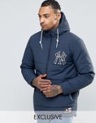 Majestic Yankees Padded Overhead Jacket Exclusive To Asos - Navy