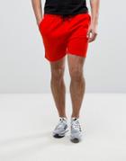Asos Jersey Shorts In Red - Red